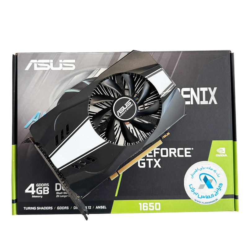 1936 کارت گرافیک ASUS Phoenix GeForce GTX 1650 V2 4G GDDR6 استوک در حد نو