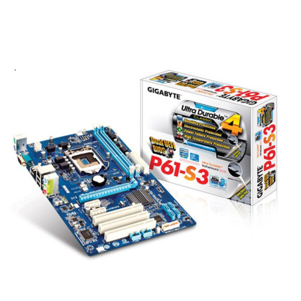 مادربرد گیگابایت GIGABYTE P61-S3 + پردازنده اینتل Intel Core i3 2120