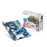 مادربرد گیگابایت GIGABYTE GA-B75M-D3V + پردازنده اینتل Intel Pentium G2020