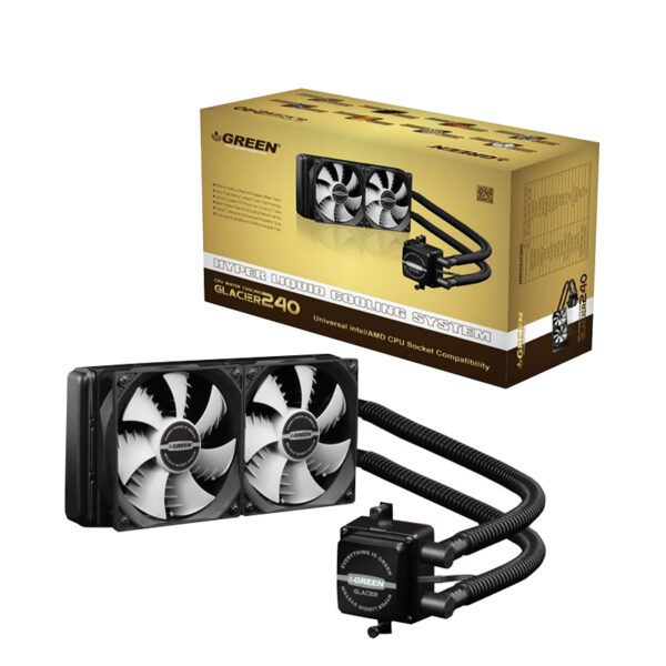 سیستم خنک کننده پردازنده گرین Green Glacier GLC240A Liquid Cooling System