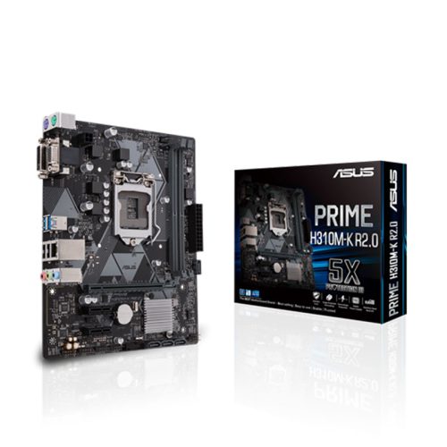 باندل مادربرد ایسوس ASUS Prime H310M-K R2.0 + Intel Core i5 8600