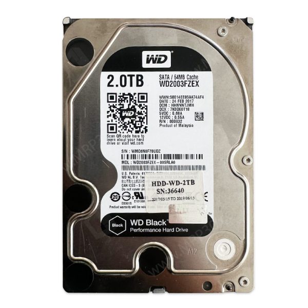 هارد اینترنال 2 ترا وسترن Western Digital Black 2TB استوک