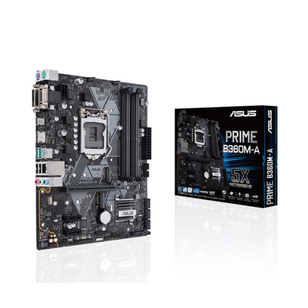 باندل مادربرد ASUS Prime B360M-A + i7 9700K + Notus 400 PWM