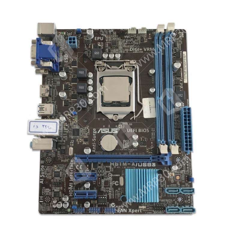 ASUS H61MA-USB3 + I3 3240 باندل مادربرد ایسوس ASUS H61M-A/USB3 + Intel Core I3 3240 - Image 1