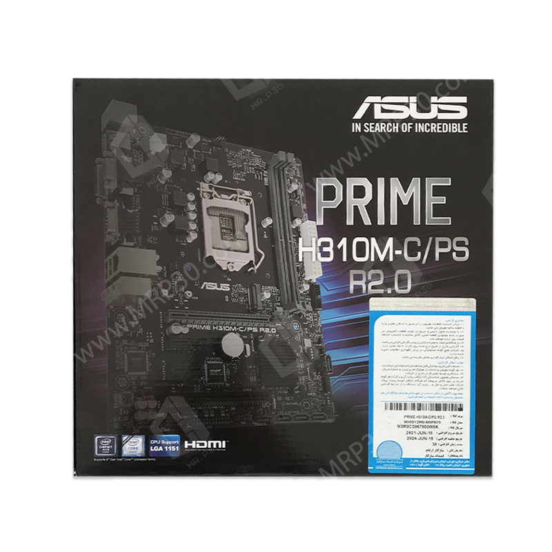 باندل مادربرد ASUS H310M-C PS + Intel Core i3 9100