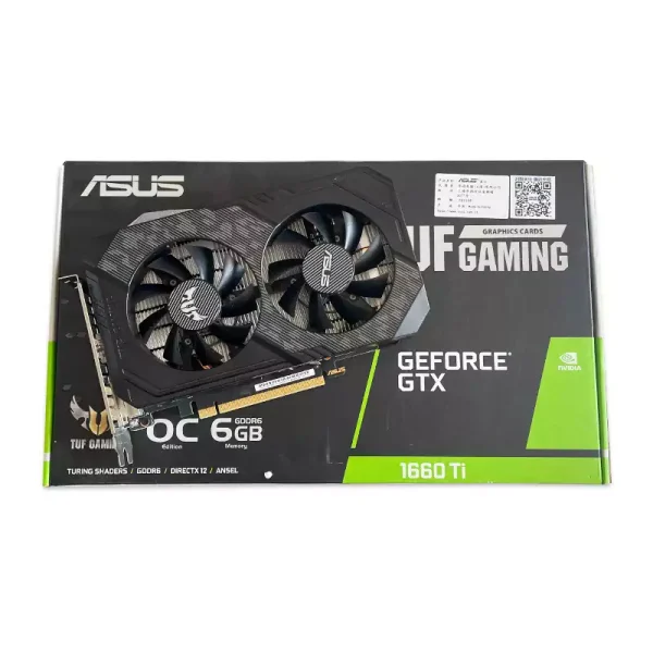 کارت گرافیک ASUS TUF GTX 1660 Ti OC 6G EVO Gaming GDDR6 استوک