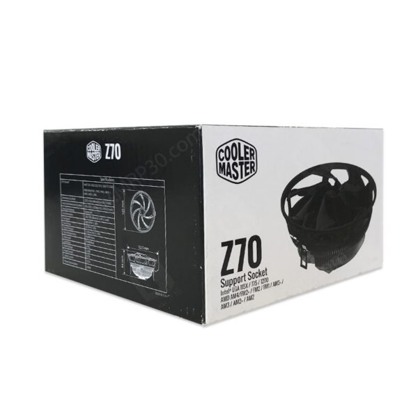 خنک کننده پردازنده کولرمستر Cooler Master Z70 Fan قیمت و خرید