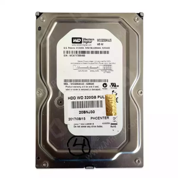 هارد دیسک 320 گیگ وسترن دیجیتال Western Digital 320GB استوک