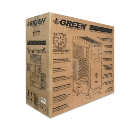 قاب کیس کامپیوتر Green Magnum EVO Stock