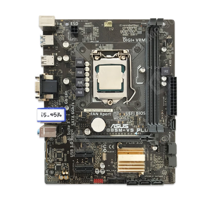 باندل مادربرد ایسوس ASUS B85M-V5 Plus + Intel Core i5 4570 Stock