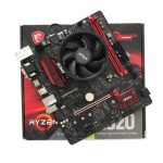 باندل مادربرد MSI A320M GAMING PRO + Ryzen 3 PRO 2200G + Fan Ryzen