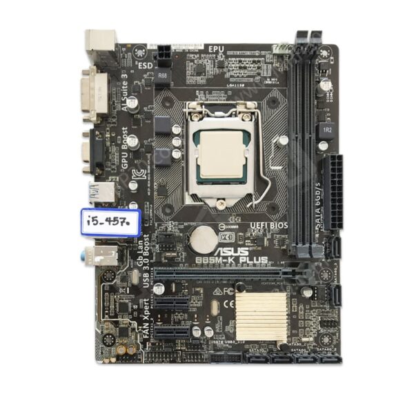 باندل مادربرد ایسوس ASUS B85M-K Plus + Intel Core i5 4570