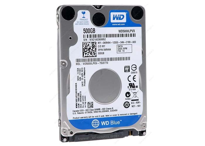 هارد اینترنال 500 گیگ لپ تاپ وسترن Western Digital Blue 500GB Laptop 68% استوک 1 هارد 500 لپ تاپ وسترن