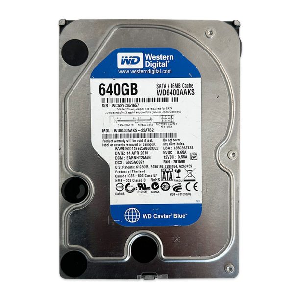 هارد اینترنال 640 گیگ وسترن Western Digital Blue 640GB استوک