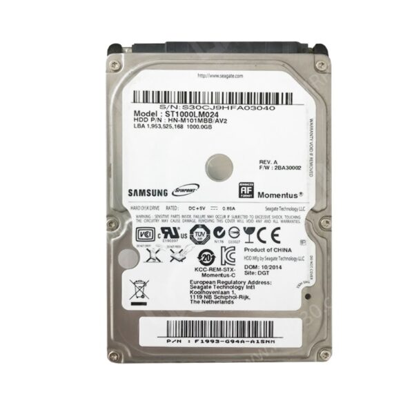 هارد دیسک لپ تاپ سامسونگ Samsung ST1000LM024 1TB Laptop Stock