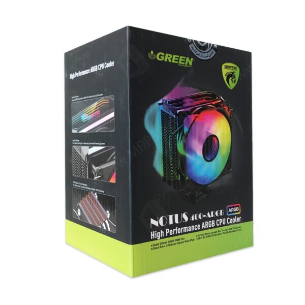 خنک کننده پردازنده گرین Green NOTUS 400 ARGB