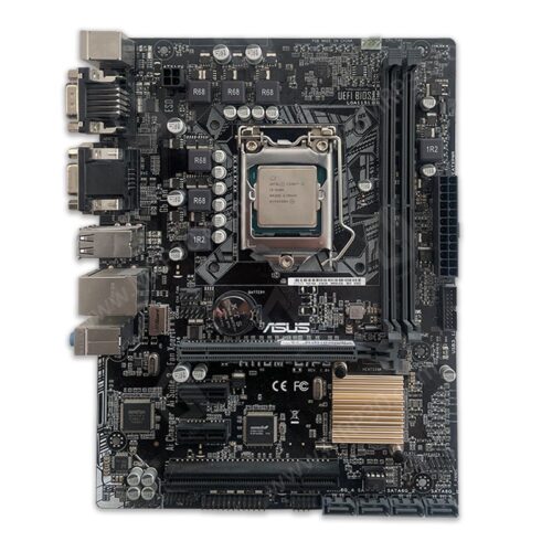 باندل مادربرد ایسوس ASUS H110M-C /PS + Intel Core i3 6100 Stock