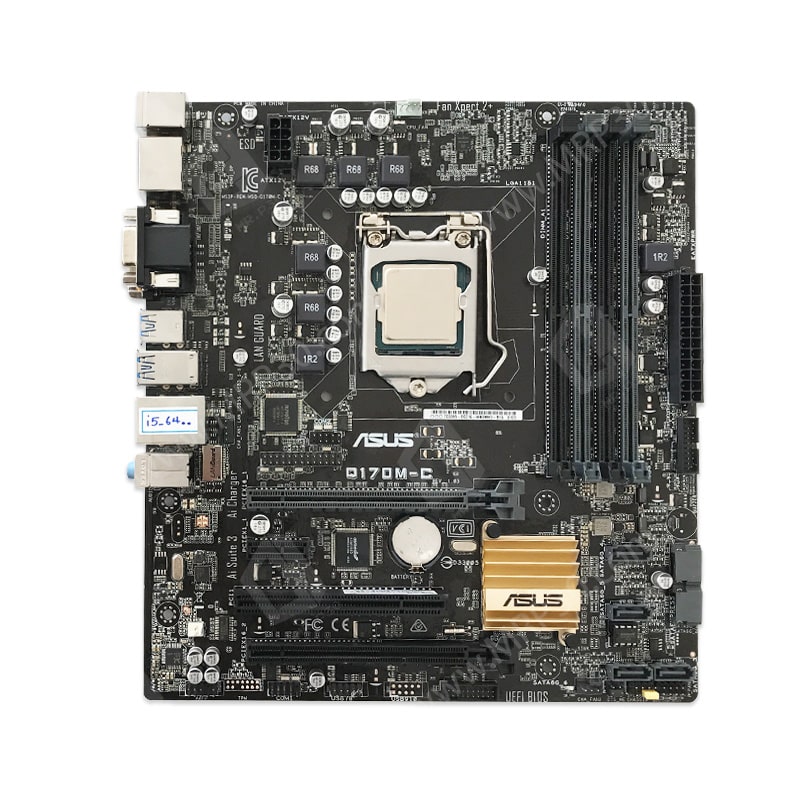 ASUS Q170M-C + I5 6400 (2)-min باندل مادربرد ایسوس ASUS Q170M-C + Intel Core i5 6400 استوک - Image 1