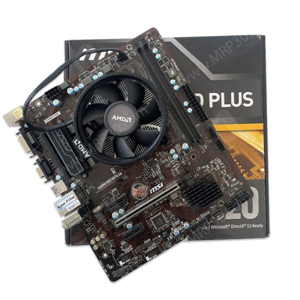 باندل مادربرد MSI A320M PRO-VD PLUS + RYZEN 3 1200 همراه فن AMD