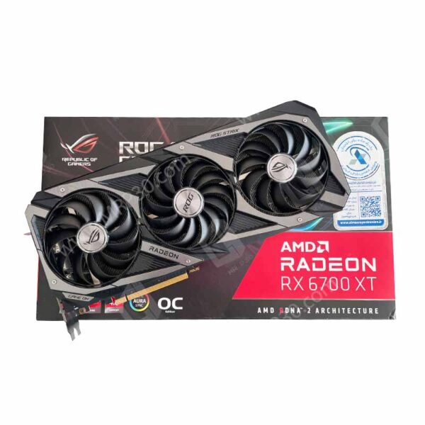 کارت گرافیک ایسوس Asus Rog Strix 6700 XT OC Gaming 12G استوک