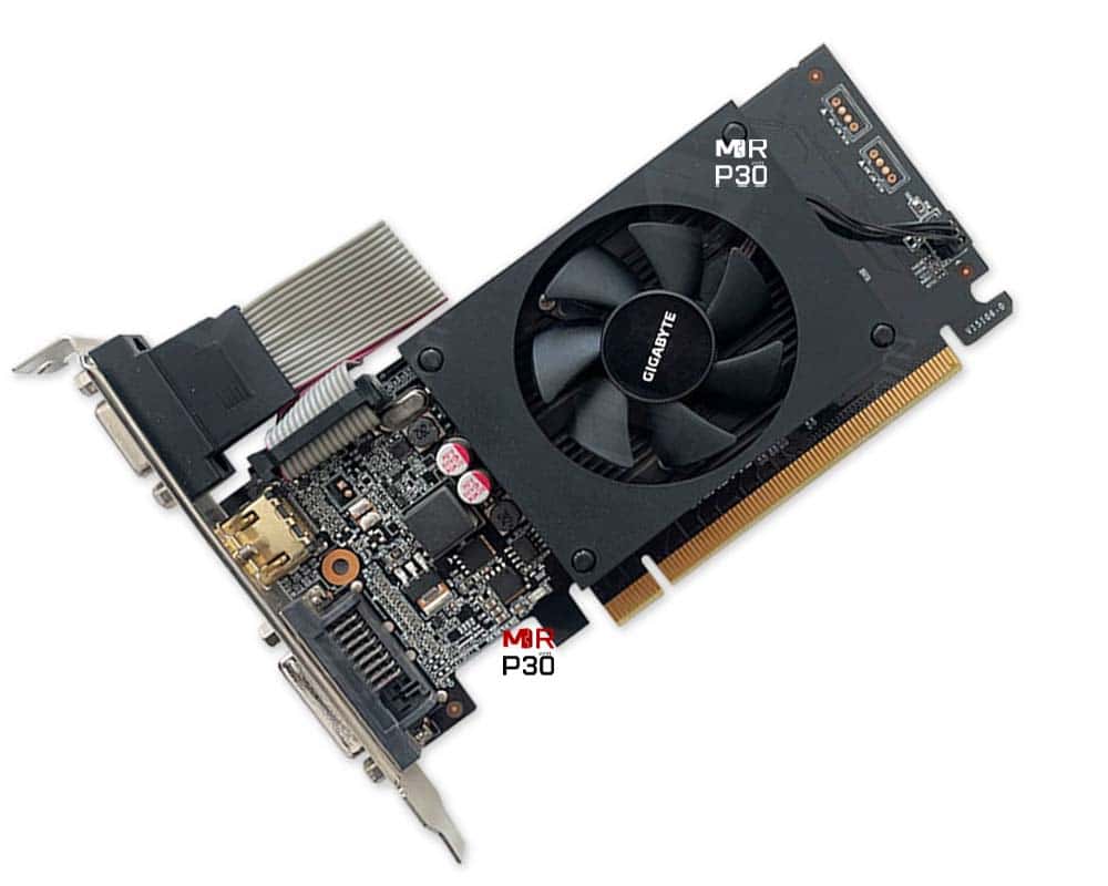 کارت گرافیک گیگابایت Gigabyte GT 710 2G DDR3 64Bit استوک 1 خرید گرافیک 710 دو گیگ گیگابایت