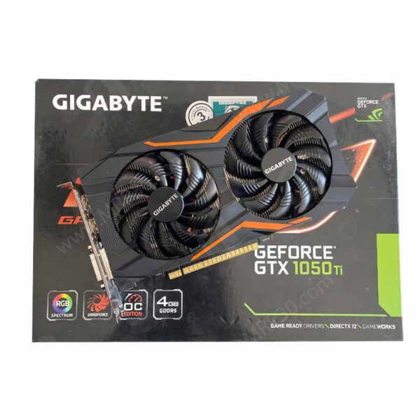 کارت گرافیک گیگابایت Gigabyte GTX 1050 TI G1 Gaming 4G GDDR5 استوک