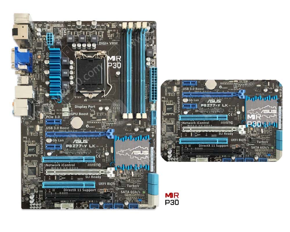 مادربرد ایسوس ASUS P8Z77-V LK *استوک 1 قیمت مادربرد P8Z77 ایسوس