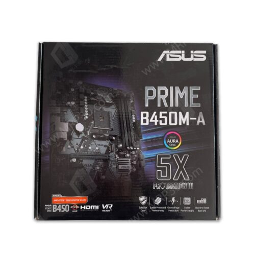 باندل مادربرد ASUS PRIME B450M-A + RYZEN 7 1700 + AMD Fan - استوک