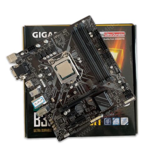 باندل مادربرد گیگابایت Gigabyte B365M-DS3H + Intel Core i3 9100F استوک
