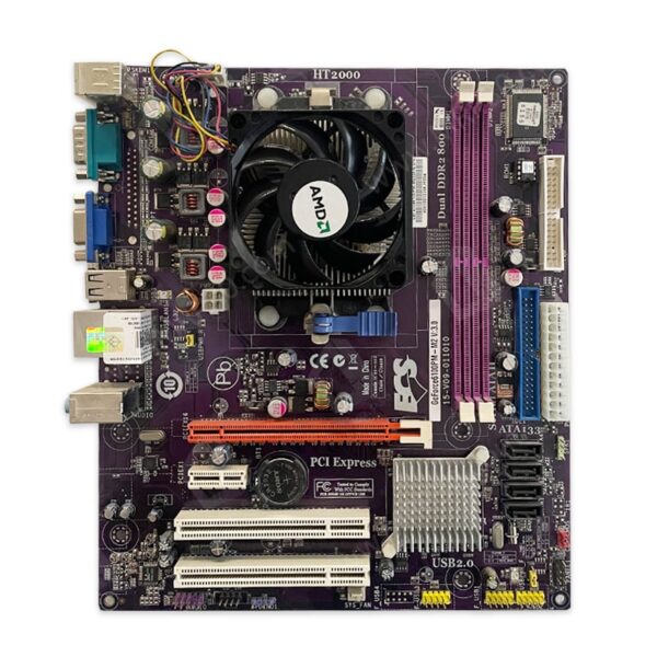 باندل مادربرد ECS GEFORCE6100PM-M2 + AMD II X2 260 استوک