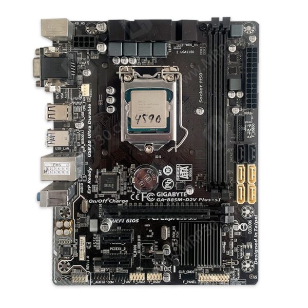 باندل مادربرد Gigabyte B85M-D2V Plus-Si و پردازنده Intel Core I5 4590 استوک