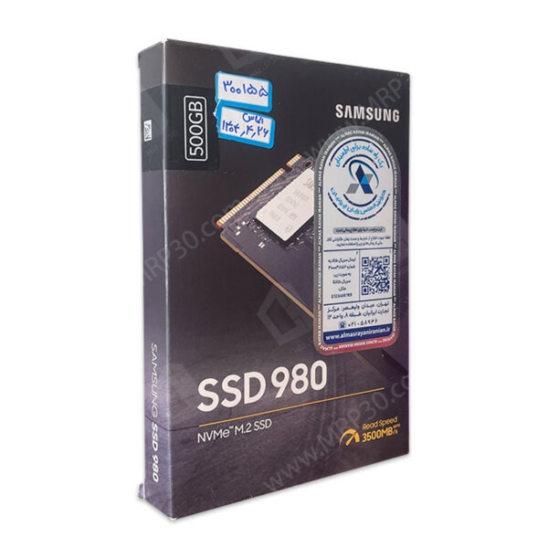 هارد اس اس دی سامسونگ Samsung 980 NVMe M.2 500GB آکبند گارانتی تا تیر 1404