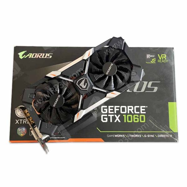 گرافیک Gigabyte Aorus GTX 1060 6G GDDR5 Xtreme Edition استوک