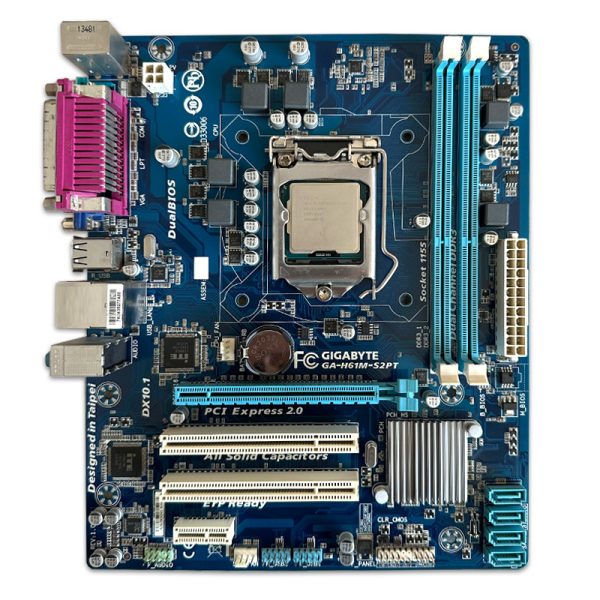 باندل مادربرد GIGABYTE H61M S2PT + Pentium G2030 استوک