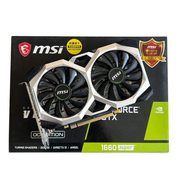 کارت گرافیک MSI GTX 1660 Super Ventus XS C OC 6G GDDR6 استوک در حد نو