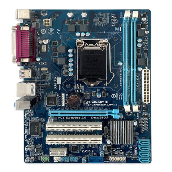 مادربرد گیگابایت GIGABYTE GA H61M S2P R3 استوک