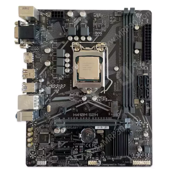 باندل مادربرد Gigabyte H410M S2H و پردازنده Intel Core i3 10100F استوک