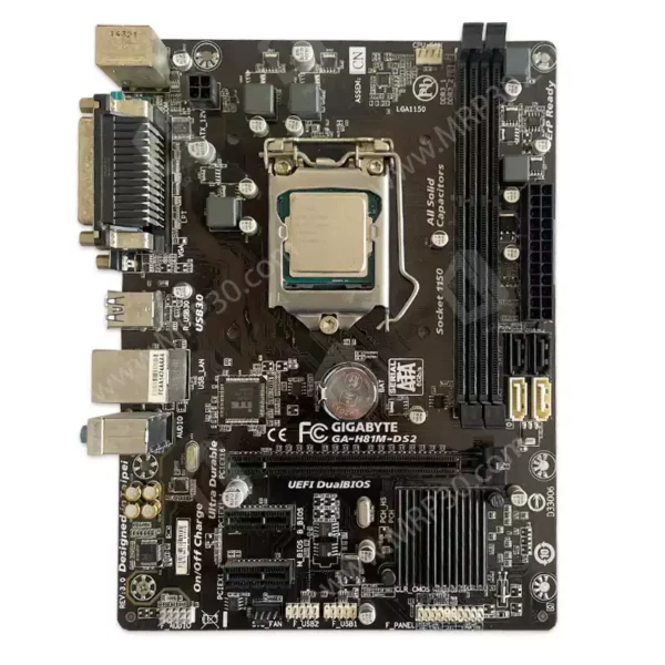 باندل مادربرد گیگابایت Gigabyte H81-M-DS2 + Intel Core i7 4790 استوک