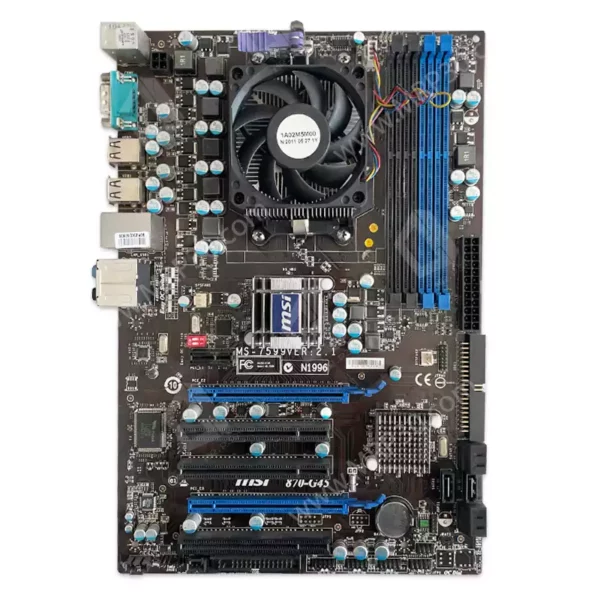 باندل مادربرد MSI 870 G45 + AMD Athlon II X2 260 استوک همراه با فن