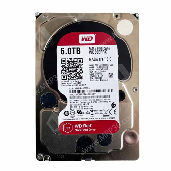 هارد 6 ترا قرمز وسترن Western Digital RED 6TB استوک