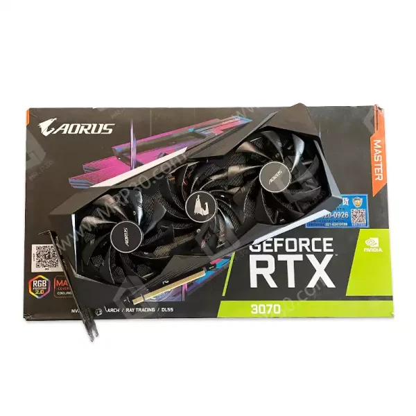 گرافیک گیگابایت Gigabyte Aorus RTX 3070 Master 8G GDDR6