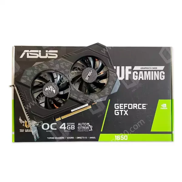گرافیک ایسوس Asus Tuf Gaming Gtx 1650 Oc 4G GDDR6 استوک