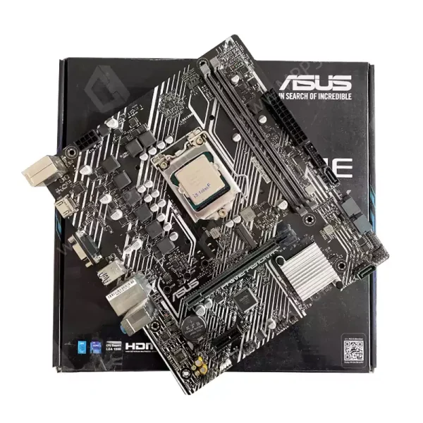 باندل مادربرد ایسوس ASUS Prime H510M-K + Intel Core i3 10100F استوک
