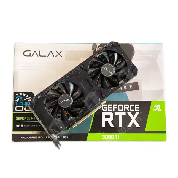 کارت گرافیک Galax RTX 3060 TI 1 Click OC LHR 8G استوک