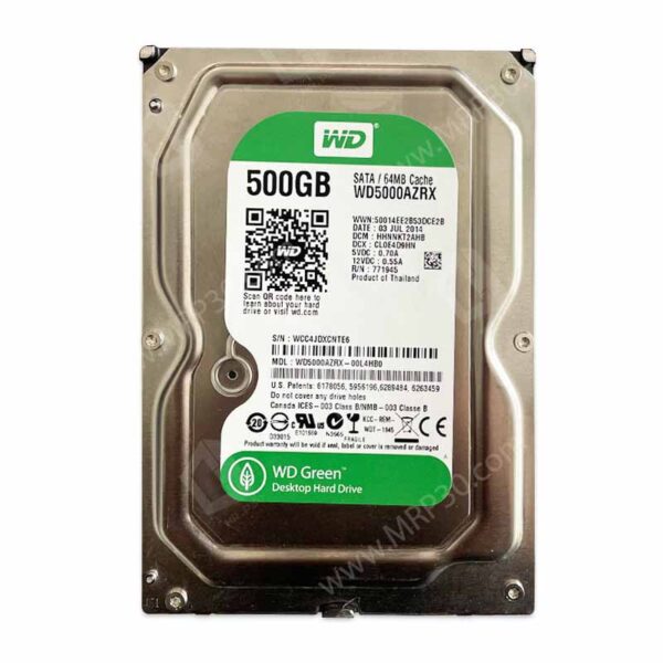 هارد اینترنال 500 وسترن Western Green 500GB WD5000AZRX استوک