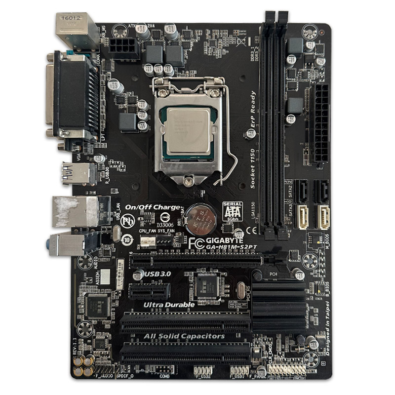 400428 باندل مادربرد GIGABYTE GA-H81M-S2PT + Pentium G3240 استوک