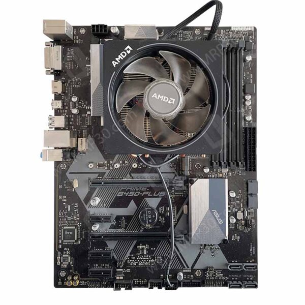 باندل ASUS Prime B450 Plus + Ryzen 7 3700X استوک با فن RGB