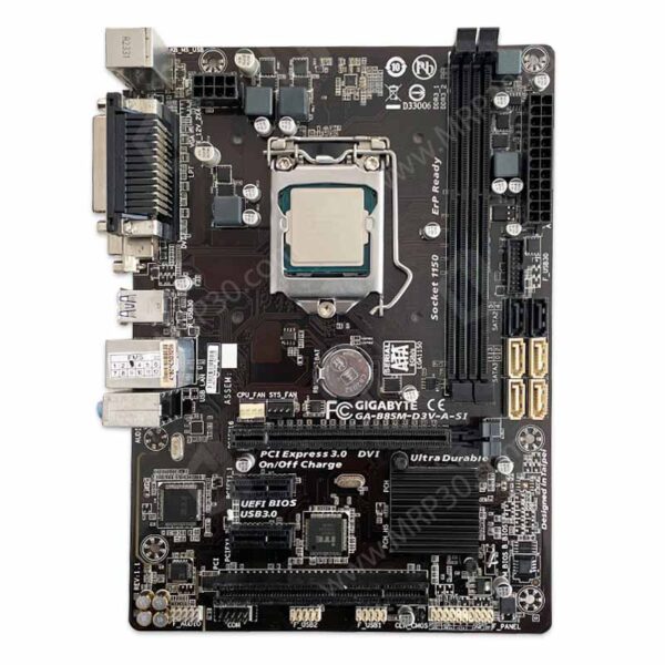 باندل مادربرد گیگابایت GIGABYTE B85M-D3V-A-SI + Core i5 4570 استوک