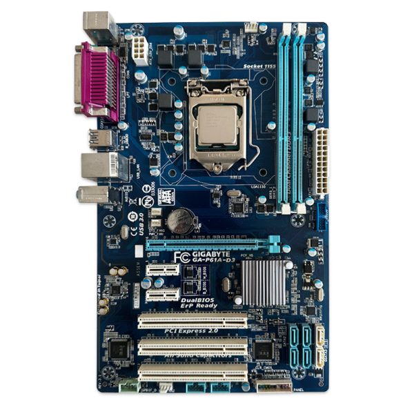 باندل مادربرد Gigabyte P61A-D3 + Intel Core i3 3220 استوک