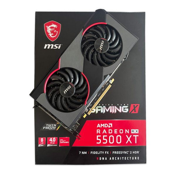 کارت گرافیک ام اس آی MSI RX 5500 XT GAMING X 8G GDDR6 استوک در حد نو